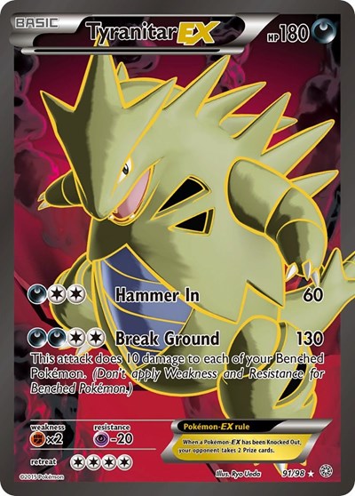 Tyranitar EX (91 Full Art) (FA)
