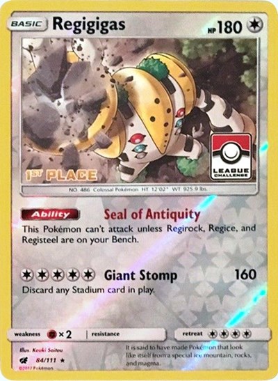 Regigigas - 84/111 (League Challenge) [1st Place] (1st Edition)