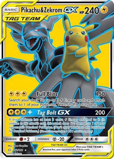 Pikachu & Zekrom GX (Full Art) (FA)