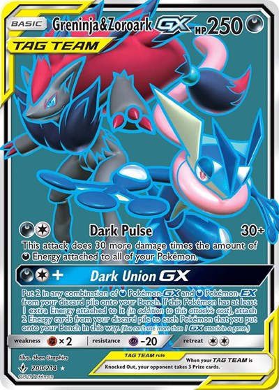 Greninja & Zoroark GX (200) (Full Art) (FA)