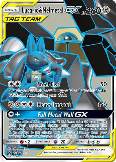 Lucario & Melmetal GX (Full Art) (FA)