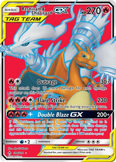 Reshiram & Charizard GX (Full Art) (FA)