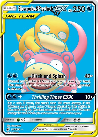 Slowpoke & Psyduck GX (Full Art) (FA)