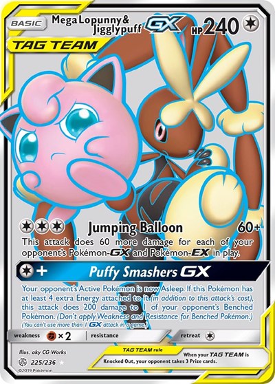 Mega Lopunny & Jigglypuff GX (Full Art) (FA)