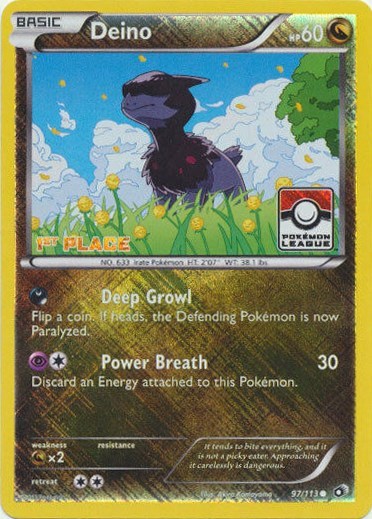 Deino - 97/113 (Pokemon League) [1st Place] (1st Edition)