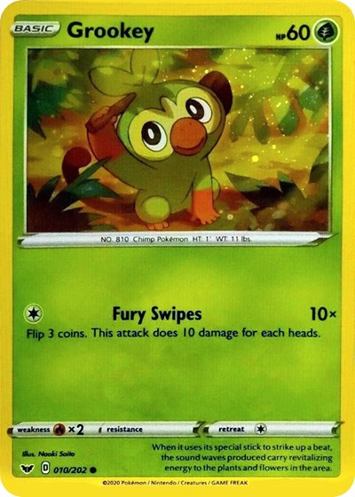 Grookey - 010/202 (Cosmos Holo)