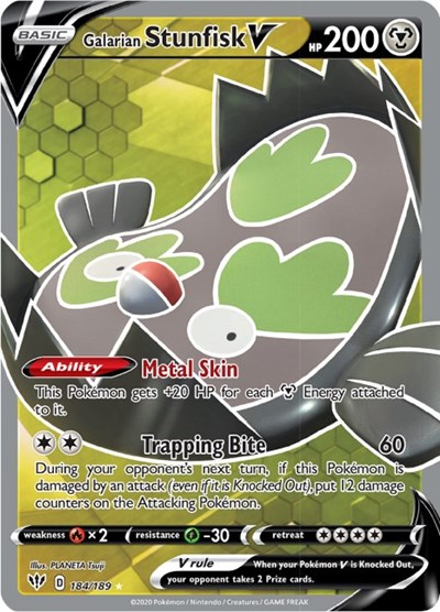 Galarian Stunfisk V (Full Art) (FA)