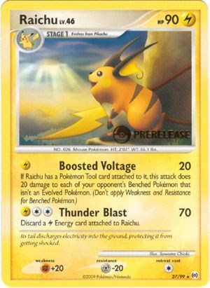 Raichu - 27/99 (Prerelease)