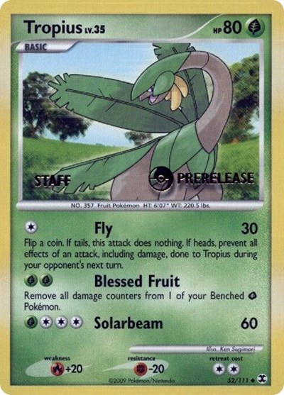 Tropius - 52/111 (Prerelease) [Staff]