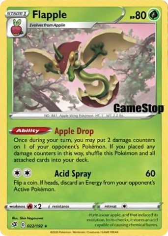 Flapple - 022/192 (Gamestop Exclusive)