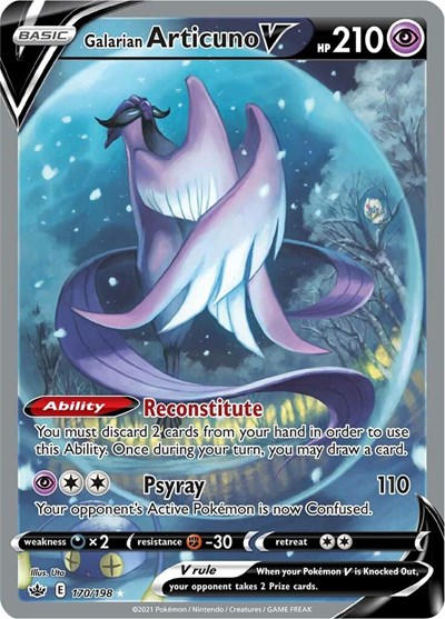 Galarian Articuno V (Alternate Full Art) (FA)