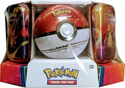 Pokemon - Poke Ball Tin + 2 Kanto Power Mini Tins - Poke Ball (MBT)