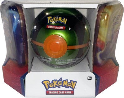 Pokemon - Poke Ball Tin + 2 Kanto Power Mini Tins - Dusk Ball (MBT)