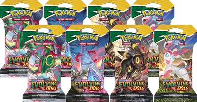 Evolving Skies Sleeved Booster Pack Bundle [Set of 8] (SBP)