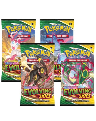 Evolving Skies Booster Pack Art Bundle [Set of 4] (BP)