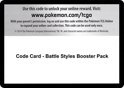 Code Card - Battle Styles Booster Pack (BP)