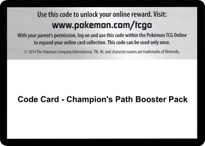 Code Card - Champion's Path Booster Pack (BP)