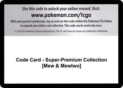 Code Card - Super-Premium Collection [Mew & Mewtwo]