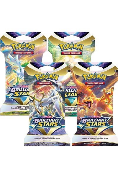 Brilliant Stars Sleeved Booster Pack Art Bundle [Set of 4] (SBP)