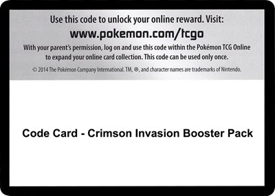 Code Card - Crimson Invasion Booster Pack (BP)