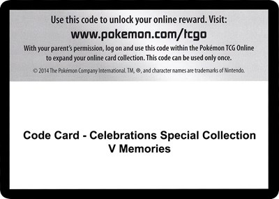 Code Card - Celebrations Special Collection - V Memories