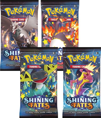 Shining Fates Booster Pack Art Bundle [Set of 4] (BP)