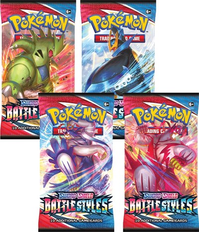 Battle Styles Booster Pack Art Bundle [Set of 4] (BP)
