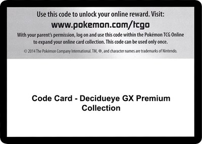 Code Card - Decidueye GX Premium Collection