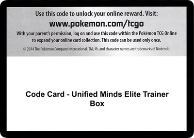 Code Card - Unified Minds Elite Trainer Box (ETB)