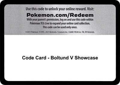 Code Card - Boltund V Showcase