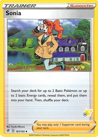 Sonia - 167/192 (#51 Pikachu Stamped)