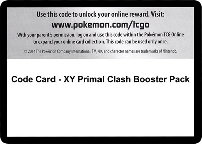 Code Card - Primal Clash Booster Pack (BP)