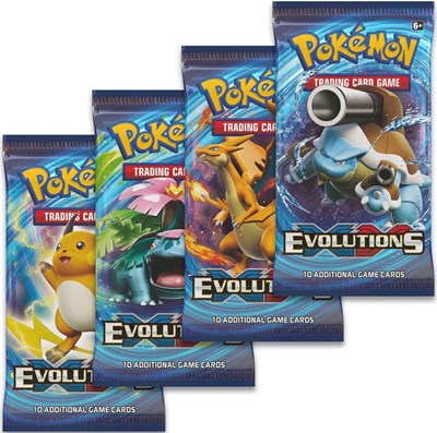 Evolutions Booster Pack Art Bundle [Set of 4] (BP)