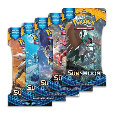 Sun & Moon Sleeved Booster Pack Art Bundle [Set of 5] (SBP)