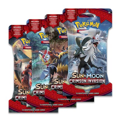 Crimson Invasion Sleeved Booster Pack Art Bundle [Set of 4] (SBP)