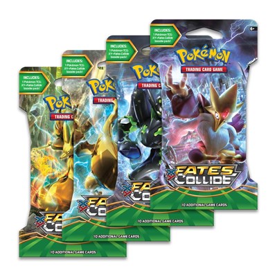 Fates Collide Sleeved Booster Pack Art Bundle [Set of 4] (SBP)