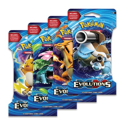 Evolutions Sleeved Booster Pack Art Bundle [Set of 4] (SBP)