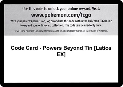 Code Card - Powers Beyond Tin [Latios EX]
