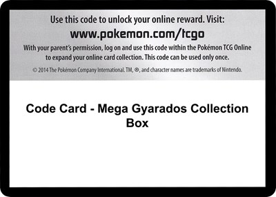 Code Card - Mega Gyarados Collection Box (CB)