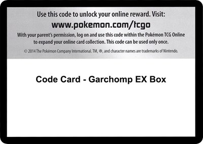 Code Card - Garchomp EX Box