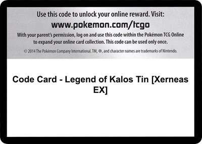 Code Card - Legend of Kalos Tin [Xerneas EX]