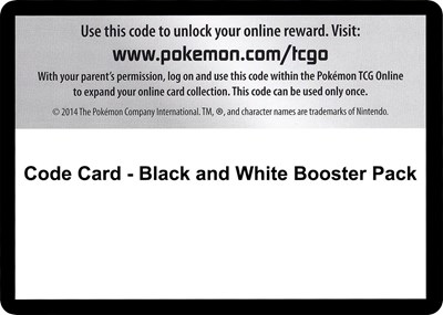 Code Card - Black and White Booster Pack (BP)