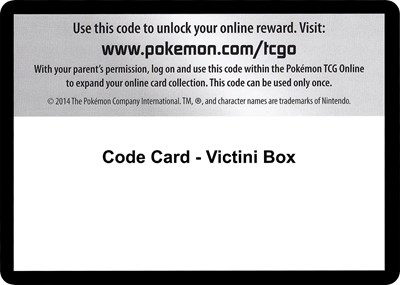 Code Card - Victini Box