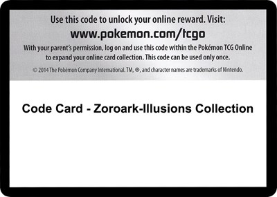 Code Card - Zoroark-Illusions Collection