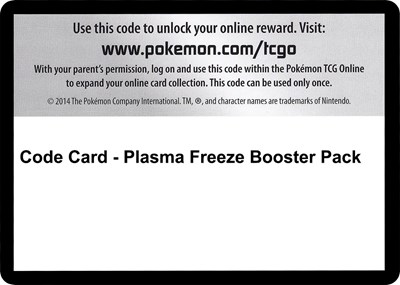 Code Card - Plasma Freeze Booster Pack (BP)