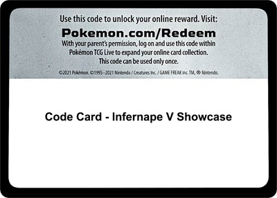 Code Card - Infernape V Showcase