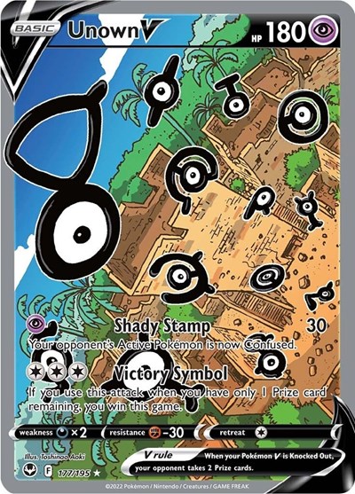 Unown V (Alternate Full Art) (FA)