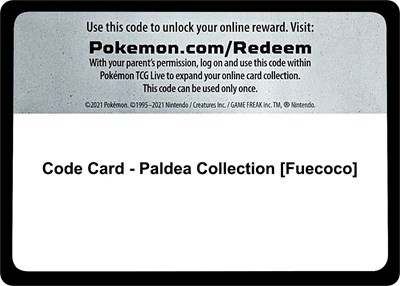 Code Card - Paldea Collection [Fuecoco]