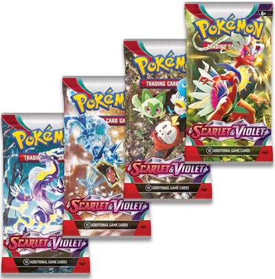 Scarlet & Violet Booster Pack Art Bundle [Set of 4] (BP)