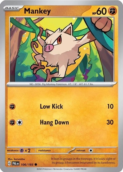 Mankey - 106/193 (Cosmos Holo)